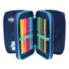 Herlitz TriCase Dip Dye 31 peças azul turquesa poliéster 190x115x70 mm