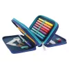 Herlitz TriCase Dip Dye 31 peças azul turquesa poliéster 190x115x70 mm