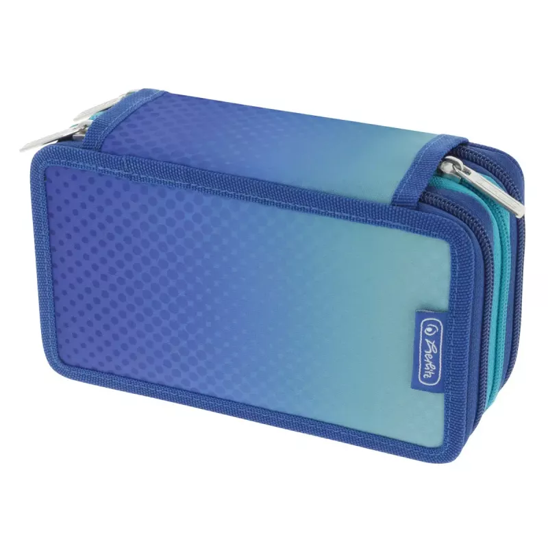 Herlitz TriCase Dip Dye 31 peças azul turquesa poliéster 190x115x70 mm