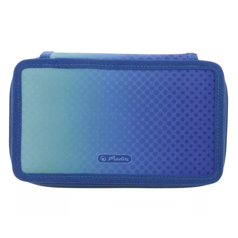 Herlitz TriCase Dip Dye 31 peças azul turquesa poliéster 190x115x70 mm