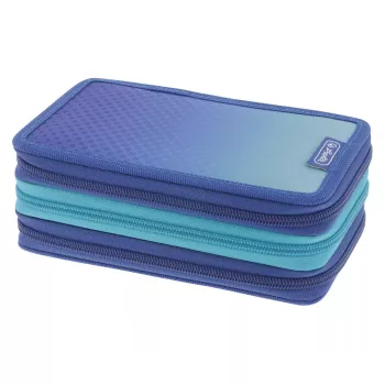 Herlitz TriCase Dip Dye 31 peças azul turquesa poliéster 190x115x70 mm
