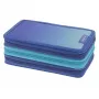 Herlitz TriCase Dip Dye 31 peças azul turquesa poliéster 190x115x70 mm