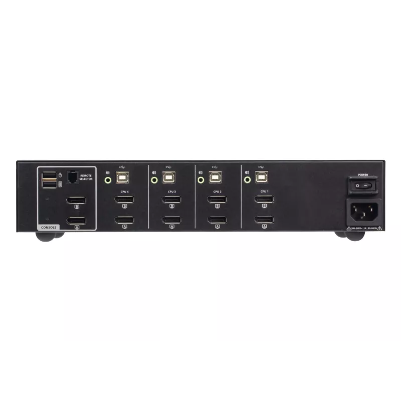 ATEN comutador KVM seguro USB DisplayPort 4 portas dual display (conforme PSD PP v4.0)