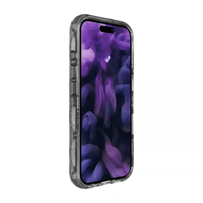 Capa para telemóvel LAUT CRYSTAL MATTER X para iPhone 16 Pro, transparente/preto, PC+TPU, para ecrã de 6,1 polegadas