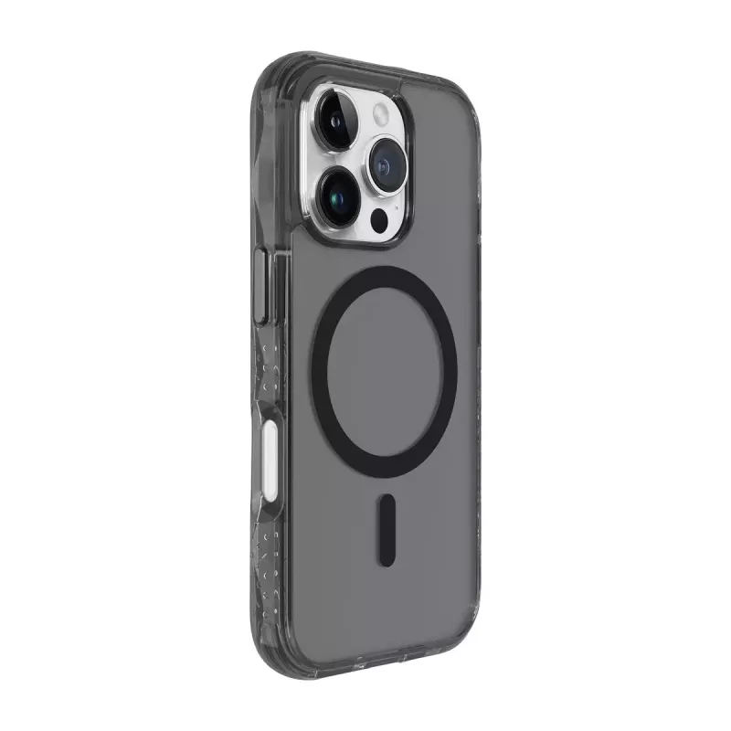 Capa para telemóvel LAUT CRYSTAL MATTER X para iPhone 16 Pro, transparente/preto, PC+TPU, para ecrã de 6,1 polegadas
