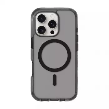 Capa para telemóvel LAUT CRYSTAL MATTER X para iPhone 16 Pro, transparente/preto, PC+TPU, para ecrã de 6,1 polegadas