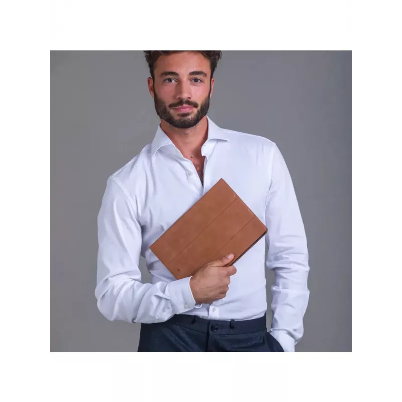 Folio-Case d bramante para iPad Pro 11 polegadas (M5 2025 / M4 2024) – couro plena flor, modo de suporte