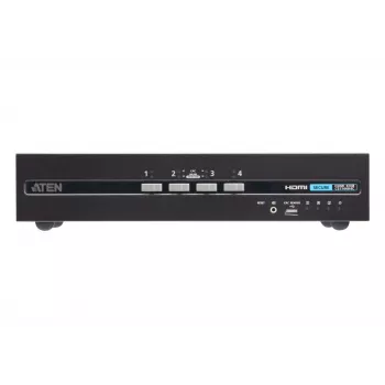 Comutador KVM ATEN 4 portas USB HDMI Dual Display Secure com CAC (4 computadores, 4K UHD 3840×2160)