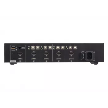 Comutador KVM ATEN 4 portas USB HDMI Dual Display Secure com CAC (4 computadores, 4K UHD 3840×2160)