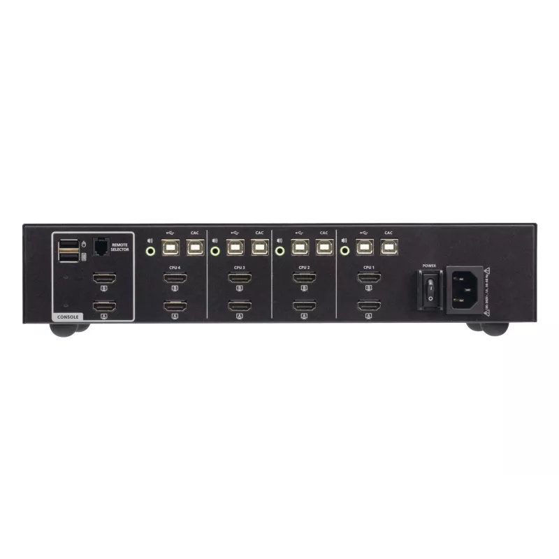 ATEN CS1144H4C-AT-G comutador KVM seguro de 4 portas USB 4K HDMI, preto