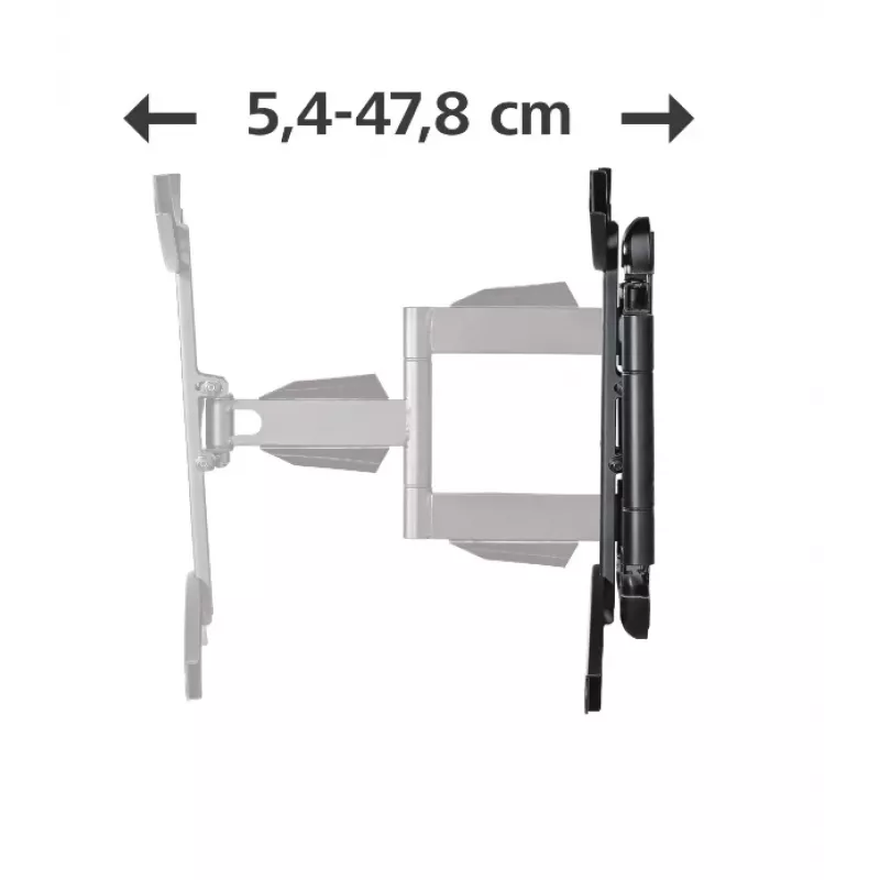 Suporte de parede para TV Hama, orientável, inclinável, extensível, 191 cm (75