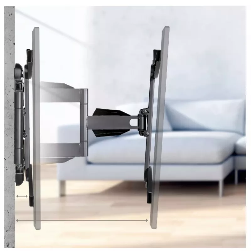 Suporte de parede para TV Hama, orientável, inclinável, extensível, 191 cm (75