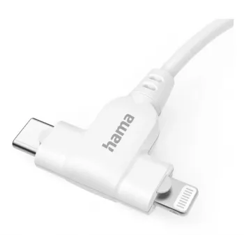 Cabo USB Hama 00201722 USB 2.0 1.5 m USB C USB C/Lightning branco