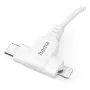 Cabo USB Hama 00201722 USB 2.0 1.5 m USB C USB C/Lightning branco