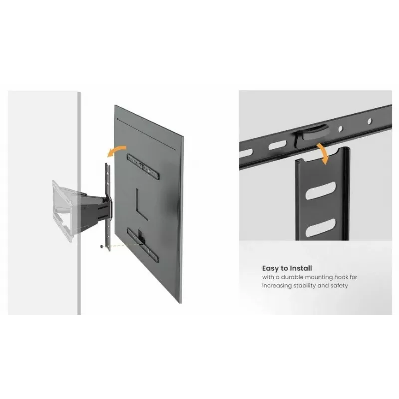 Suporte de parede para TV Equip 43-90 polegadas ultraplano orientável