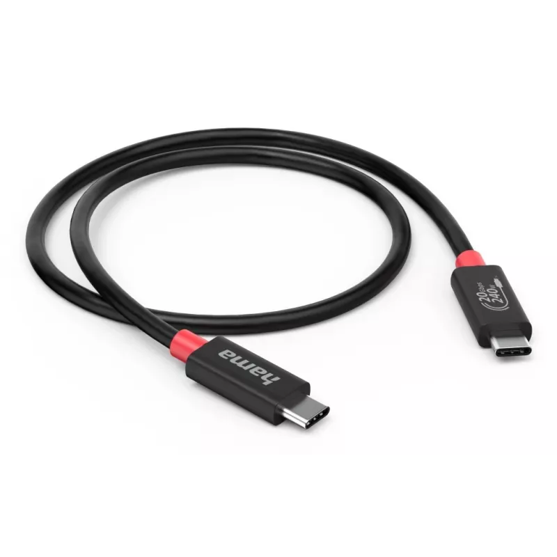 Hama cabo USB-C USB4 Gen2 20 Gbit/s, E-Marker, 5 A, 240 W, 2 m