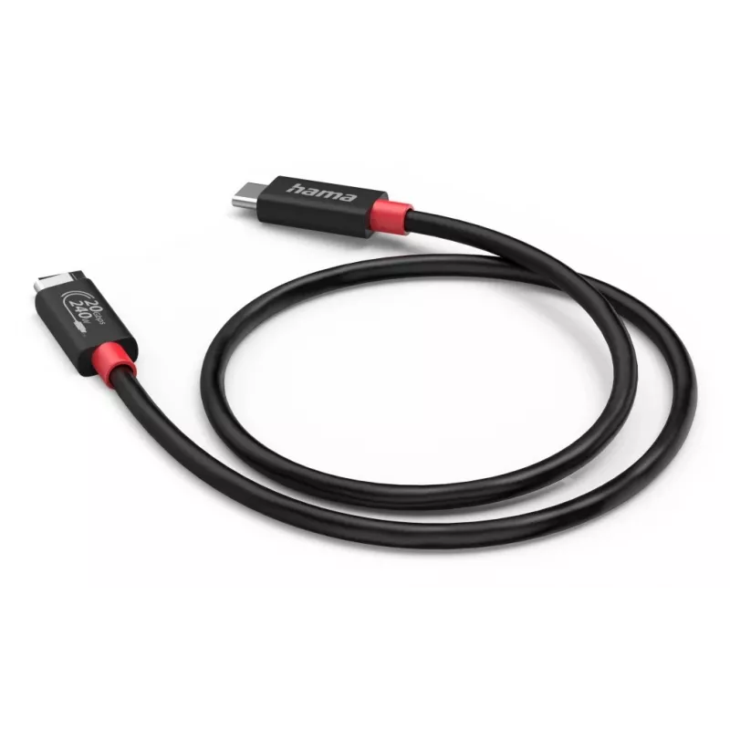 Hama cabo USB-C USB4 Gen2 20 Gbit/s, E-Marker, 5 A, 240 W, 2 m