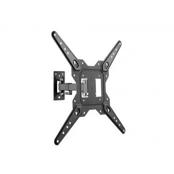 Suporte de parede para TV Equip 23-55 polegadas Full-Motion, 100 x 100 mm, 400 x 400 mm, -8 - 5°, -90 - 90°, aço inoxidável, preto