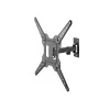 Suporte de parede para TV Equip 23-55 polegadas Full-Motion, 100 x 100 mm, 400 x 400 mm, -8 - 5°, -90 - 90°, aço inoxidável, preto