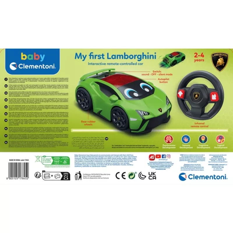 Baby My First Lamborghini, carro, 2 ano(s) Baby My First Lamborghini. Tipo: carro, Idade recomendada (mín.): 2 ano(s), Com som