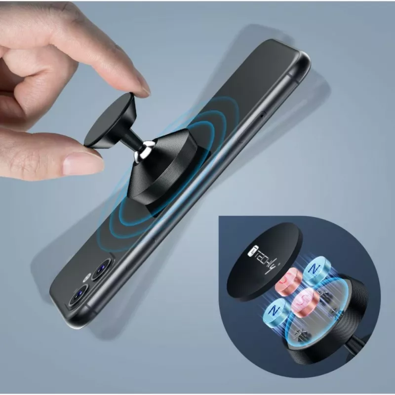Suporte Techly I-SMART-UNI7 passivo para telemóvel/smartphone preto