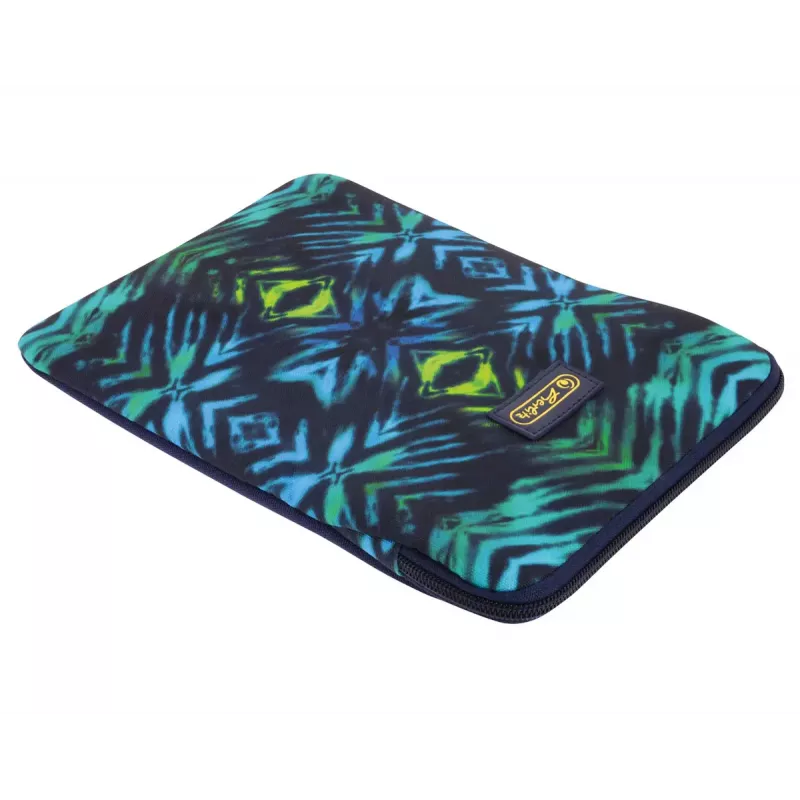 Capa Herlitz New Batik 26,7 cm preto azul verde