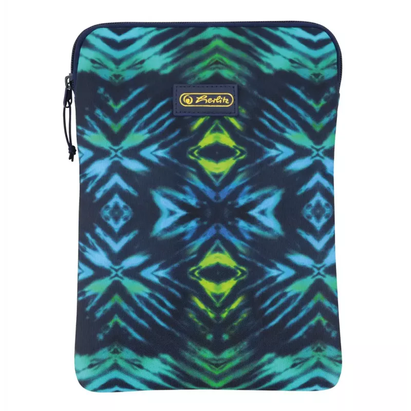 Capa Herlitz New Batik 26,7 cm preto azul verde