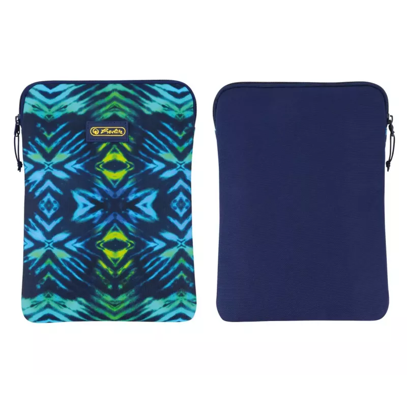 Capa Herlitz New Batik 26,7 cm preto azul verde