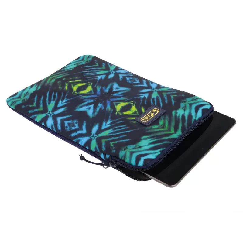 Capa Herlitz New Batik 26,7 cm preto azul verde