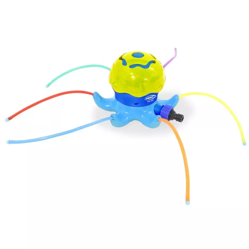 Aspersor de água Jamara Mc Fizz Oktopus redondo azul amarelo 3+ anos