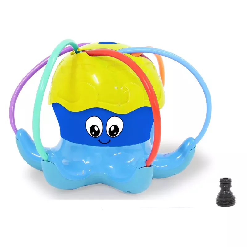 Aspersor de água Jamara Mc Fizz Oktopus redondo azul amarelo 3+ anos
