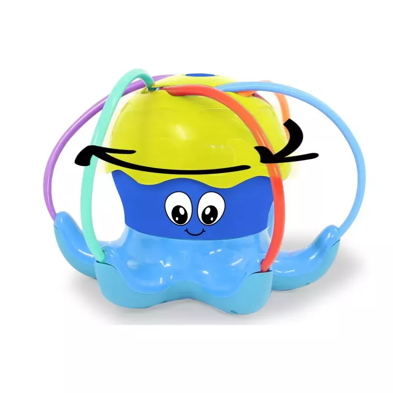 Aspersor de água Jamara Mc Fizz Oktopus redondo azul amarelo 3+ anos
