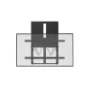 Suporte de parede para TV interativo subir/descer Equip 60