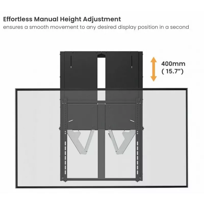 Suporte de parede para TV interativo subir/descer Equip 60