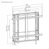 Suporte de parede para TV interativo subir/descer Equip 60
