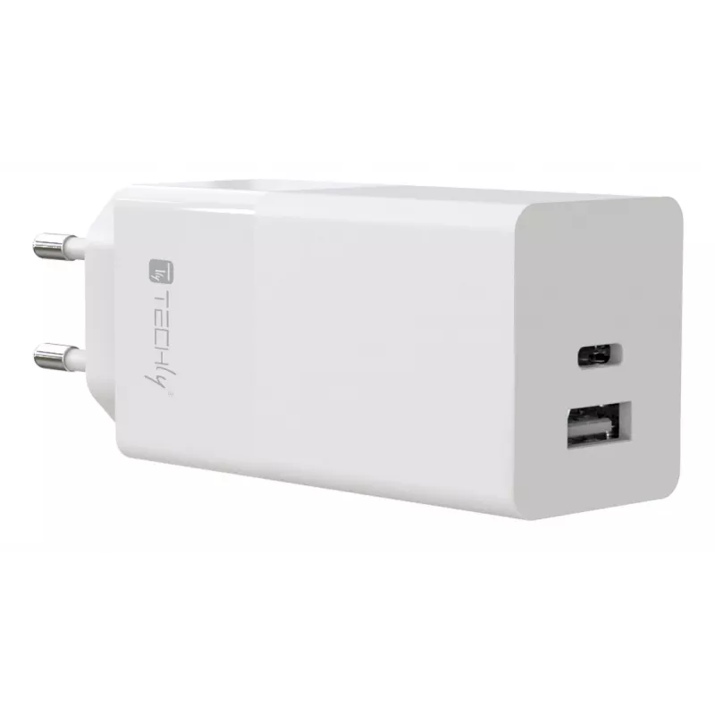 Carregador móvel Techly IPW-PD100W-WH powerbank, smartphone, tablet, universal branco AC carregamento rápido interior