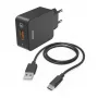 Carregador móvel Hama 00201625 para telemóvel, smartphone, tablet preto interior AC carregamento rápido