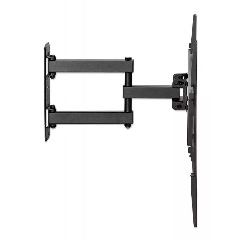 Suporte de parede Manhattan para TV e monitores (Full Motion), para ecrãs de 32 inch a 65 inch, compatibilidade VESA: todos entre 100x100 mm e 600x400 mm - verifique as dimensões dos quatro orifícios de montagem na parte traseira do ecrã para garantir que encaixam, máx. 35 kg, preto, suporte, garantia vitalícia