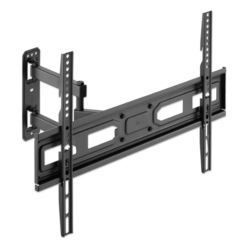 Suporte de parede Manhattan para TV e monitores (Full Motion), para ecrãs de 32 inch a 65 inch, compatibilidade VESA: todos entre 100x100 mm e 600x400 mm - verifique as dimensões dos quatro orifícios de montagem na parte traseira do ecrã para garantir que encaixam, máx. 35 kg, preto, suporte, garantia vitalícia
