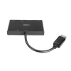 Hub MST DisplayPort 1.2 Lindy de 4 portas, DisplayPort, DisplayPort, 1920 x 1080 (HD 1080), 3840 x 2160, preto, acrilonitrilo-butadieno-estireno (ABS), CE, UKCA, FCC, RoHS e REACH