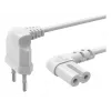 Cabo de alimentação Hama 00221102 branco 5 m ficha de rede Type-C conector fêmea C7
