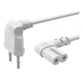 Cabo de alimentação Hama 00221102 branco 5 m ficha de rede Type-C conector fêmea C7