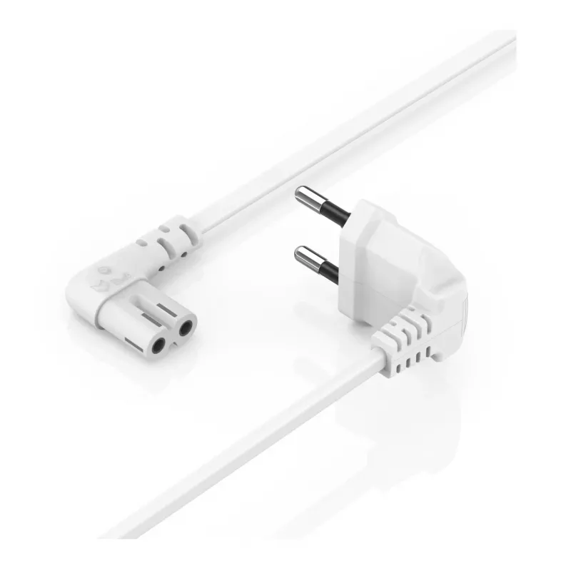 Cabo de alimentação Hama 00221102 branco 5 m ficha de rede Type-C conector fêmea C7