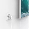 Cabo de alimentação Hama 00221102 branco 5 m ficha de rede Type-C conector fêmea C7