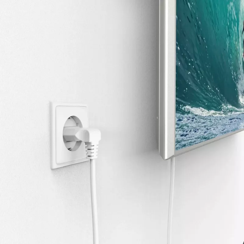 Cabo de alimentação Hama 00221102 branco 5 m ficha de rede Type-C conector fêmea C7