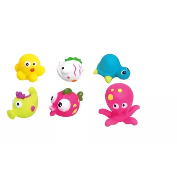 Brinquedo de banho Jamara criaturas marinhas várias cores para meninos e meninas