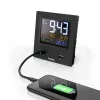 Despertador digital Hama Dual-USB preto