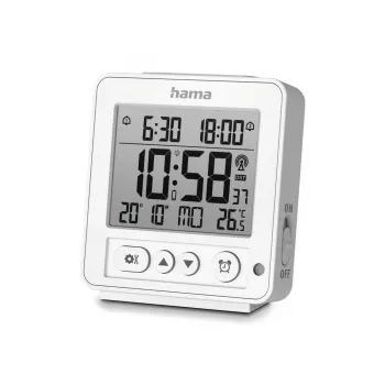 Hama 00185894 Despertador digital branco
