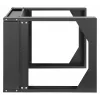 Rack de rede de parede open frame Intellinet 19 polegadas, 6 U, estrutura basculante com abertura frontal, embalagem plana, 2 postes, 45 cm de profundidade, preto RAL 9004
