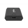 Caixa para SSD M.2 NVMe Manhattan, conector fêmea USB-C, 10 Gbit/s (USB 3.2 Gen2 também conhecido como USB 3.1), compatível com UASP, SuperSpeed+ USB, alumínio, preto, três anos de garantia